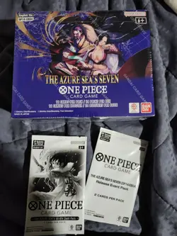 One Piece Card Game - OP14 The Azure Sea's Seven Booster Box with dash pack - Image 1
