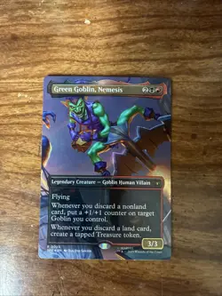 Green Goblin, Nemesis (Borderless) - Marvel's Spider-Man Foil MTG + Bonus Card!! - Image 1