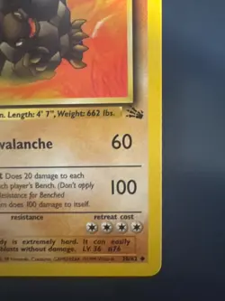 Pokemon TCG Fossil Golem 1st Edition Uncommon Card 36/62 - Image 4