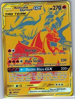Reshiram & Charizard GX SM247 SM Promos - Pokemon Card - NM - Image 1