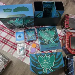 Pokemon Lot Of Jumbo Cards Tins And ETB's (No Packs) - Image 4