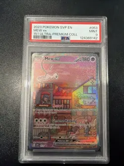 2023 Mew EX 053 Scarlet and Violet Black Star Promo Pokemon Card Psa 9 - Image 1