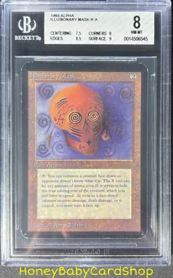 MTG Limited Edition Alpha 1993 Illusionary Mask BGS 8.0 NM/MT Old School 93/94 - Image 1