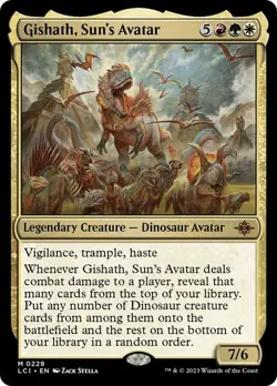 Gishath, Sun's Avatar - LCI - Rare - MTG Magic Pack fresh - Image 1