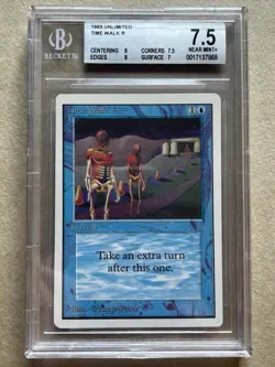 Time Walk Unlimited BGS 7.5 Magic The Gathering | MTG - Image 1