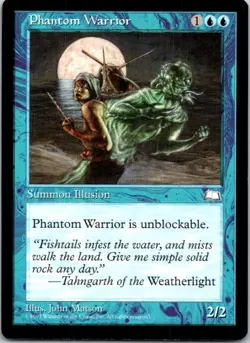 Phantom Warrior Magic The Gathering Weatherlight Near Mint - Image 1