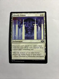 Ghostly Prison - Commander: Tarkir: Dragonstorm MTG Plus Bonus Rare!!! - Image 1