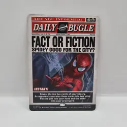 Fact or Fiction NM #1995 Regular MTG Secret Lair x Marvel's Spider-Man - Image 1