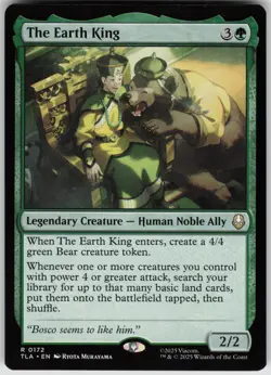 MTG The Earth King Normal NM Avatar: The Last Airbender Magic 172 - Image 1