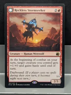 Reckless Stormseeker X1 SP Innistrad :Midnight Hunt Magic the Gathering - Image 1