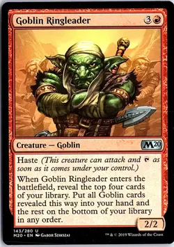 Goblin Ringleader U Core Set 2020 143 LP Magic - Image 1