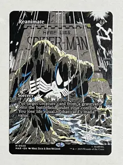 1x Reanimate - Borderless NM-Mint, English Marvel's Spider-Man Bonus Sheet MTG - Image 1