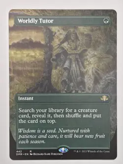 Worldly Tutor (Borderless) Dominaria Remastered Regular - Image 1