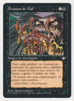 Portuguese Spoils of Evil Proof MP Ice Age Artist Quinton Hoover MTG Magic AP! - Image 1