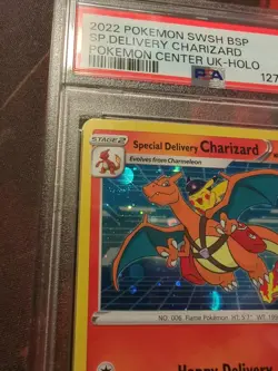 2022 Black Star Promo Special Delivery Charizard 075 Pokemon Center Holo Psa 9 - Image 3