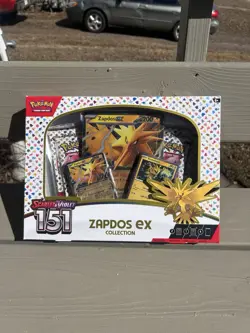 Pokemon TCG Scarlet & Violet 151 Factory Sealed Zapdos Ex Collection Box! - Image 1
