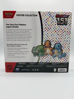 Pokemon 151 Poster Collection Box - 3 Booster Packs + Promos Sealed 820650853166 - Image 2