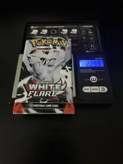 Very Heavy 22.99g! Pokemon White Flare Booster Pack Sealed! - Image 1