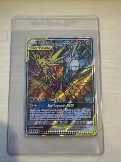 Moltres & Zapdos & Articuno GX SM210 Sm Holo (CRIMP ERROR) Promo Pokemon - Image 1