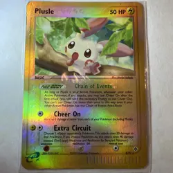 Pokemon TCG Plusle EX Dragon 8/97 Reverse Holo Holo Rare - Image 1