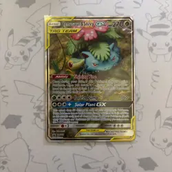 Venusaur and Snivy GX SM229 Full Art Tag Team Promo Pokemon TCG - Image 1