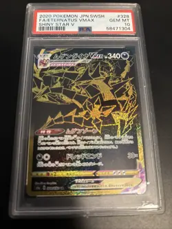 2020 Pokemon TCG FA/Eternatus VMAX Japanese PSA 10 Shiny Star V Mint Condition - Image 1