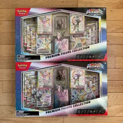 Pokemon TCG Prismatic Evolutions Premium Figure Collection Sealed In Hand Lot 2 - Image 1