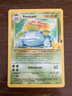 Venusaur - 15/102 - Holo Rare NM, English Pokemon Celebrations - Image 1