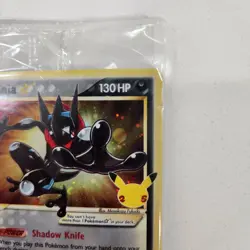 Greninja Gold Star Holo Promo SWSH144 Celebrations Black Star Pokemon - SEALED - Image 3