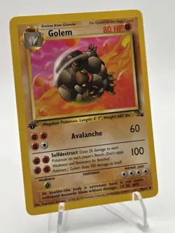 Pokemon Golem 36/62 Fossil - 1st Edition Regular TOWC Unlimited - Image 2