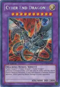 Cyber End Dragon (Alternate Art) [LCGX-EN182] Secret Rare Near Mint Unlimited - Image 1