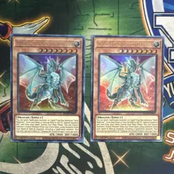 Yugioh! Timaeus the United Dragon BACH-EN003 x2 Ultra Rare 1st Edition NM - Image 1