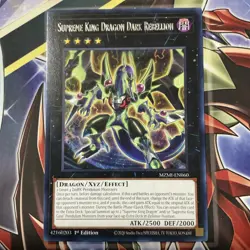 Yu-Gi-Oh! Supreme King Dragon Dark Rebellion 1st Ed. MZMI-EN060 Rare NM - Image 1