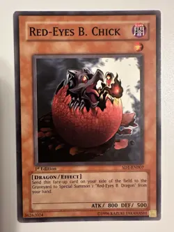 Red-Eyes B. Chick SD1-EN007 Structure Deck: Dragon's Roar 1st Edition - Image 1
