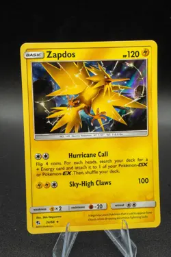 Zapdos 24/68 Hidden Fates Holo - Pokemon Card TCG Near Mint Condition NM + - Image 1
