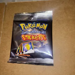 Pokemon Card Series 1 Vintage Sticker Pack X 5 WOTC 1999 Not PSA Base Set Merlin - Image 1
