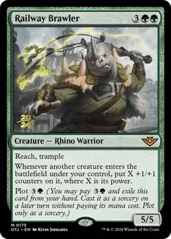 FOIL OTJ - Ornery Tumblewagg - Railway Brawler - Prerelease Cards (PRE) - Image 1