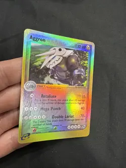 Pokemon TCG English Aggron Card 1/109 Reverse Holo Ruby Sapphire Edition LP - Image 3