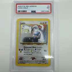 PSA 7 Near Mint 2000 Pokemon Neo Genesis Unlimited Lugia 9/111 Holo Rare Card - Image 1
