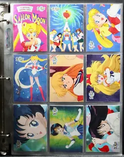 SAILOR MOON Archival & Series 3 Base Card Sets With Binders And 4 Pencil Cards - Image 2