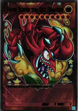 TOON SLIFER THE SKY DRAGON HOLO YuGiOh YU GI OH Custom Anime Collectible Card - Image 1