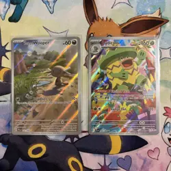 Pokemon TCG Illustration Rare Card Lot - Wooper 102/094 & Ludicolo 095/094 NM - Image 1
