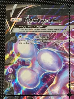 Mewtwo V-UNION [Set of 4] SWSH: Sword & Shield Promo Cards Holo Pokemon - Image 2