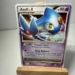 Pokemon TCG Azelf LV.X Legends Awakened Holo Card 140/146 - Image 1
