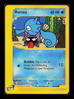 Horsea 84/147 Common Aquapolis Pokemon Card - Image 1
