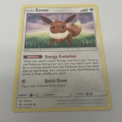 Pokemon Eevee Cosmos Holo Card TCG Sun & Moon Era 101/149 - Image 3