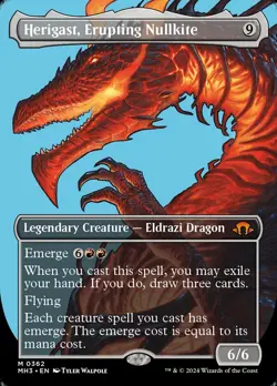 MTG Modern Horizons 3 BORDERLESS PROFILE M Herigast, Erupting Nullkite #0362 - Image 1