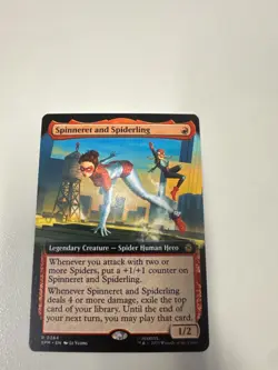 Spinneret And Spiderling - Extended Art - SPM - MTG - EN - NM - 0264 - Image 1