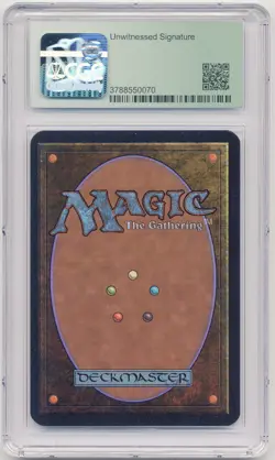 Graded Signed Deathgrip CGC 9 MINT w/9.5 Alpha Artist Anson Maddocks MTG Magic! - Image 2