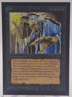 Lich 1993 Collector's Edition Enchantment Magic: the Gathering (CE) - Image 1